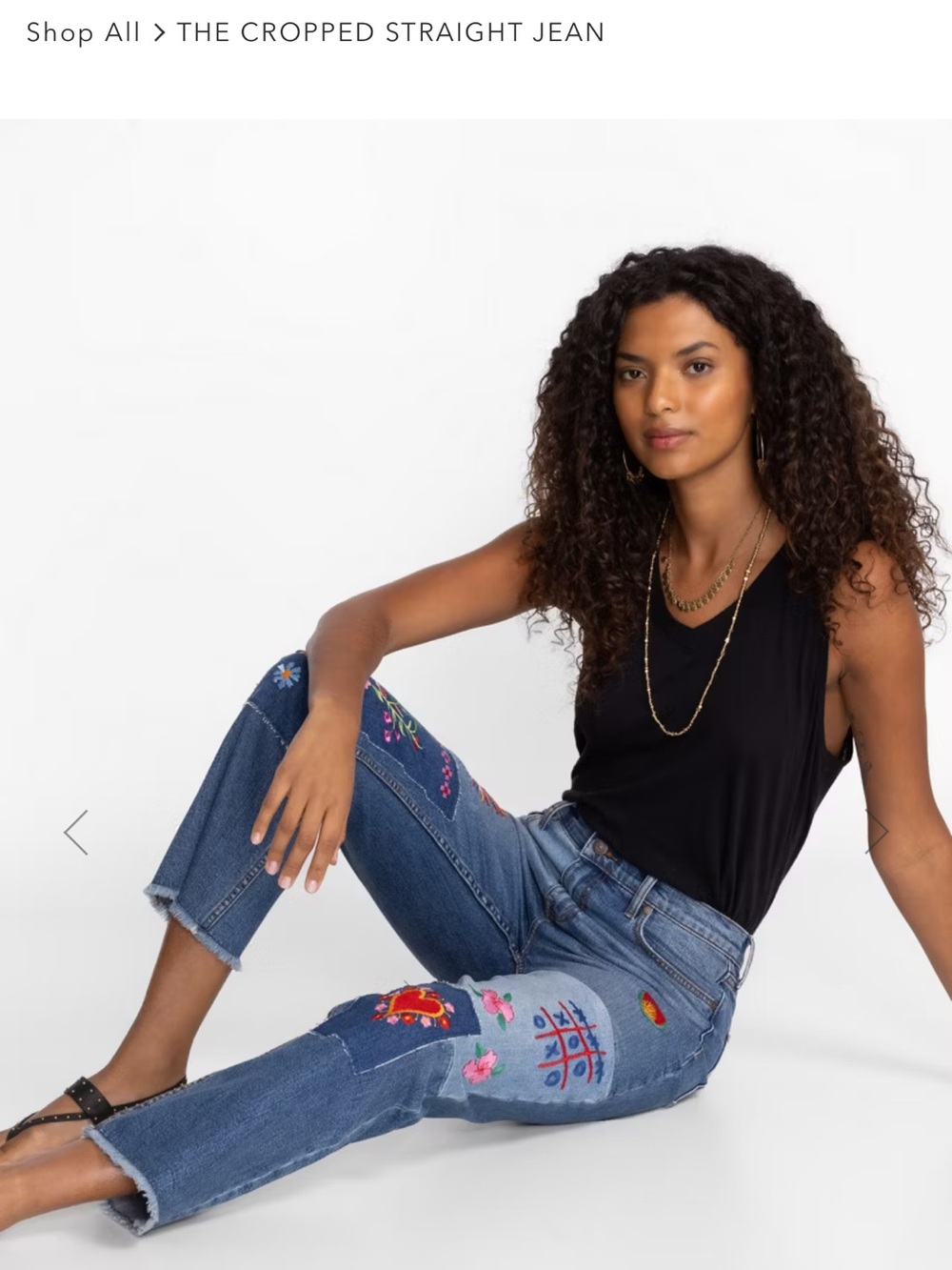 Johnny Was SANDRA STRAIGHT
CROPPED JEAN
HIGH RISE size 26 excellent condition - Picture 13 of 15